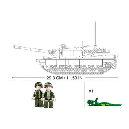 Конструктор Модельки «Боевой танк», 766 деталей-2