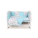 Set in a crib, 15 items, printer hedgehogs, calico