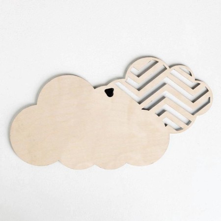 Camping board "Cloud with eyes", Blue, 19.6 x 19.8 cm-3