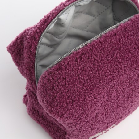 Women's road cosmetic bag with a Textura lining, purple color-3