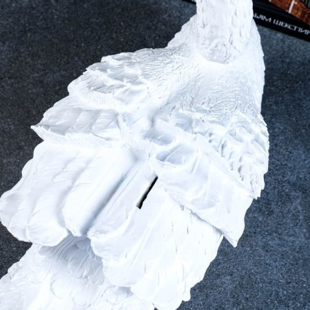Piggy bank "Swan medium white" 44x20x38.5cm-3