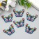 Decor plastic "Bright butterfly" 3.1x2 cm