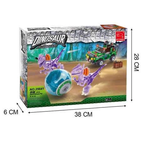 Designer "Dinoland. Battle with predators ", 316 details-4