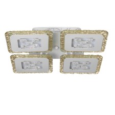 Causteen with PDU 2214/4 LED 108W Dimmer RGB white 59x59x10 cm Bayerlux