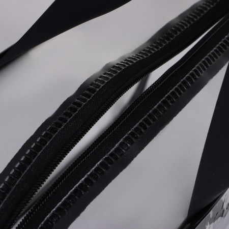 Cosmetic bag with lightning, black color-2
