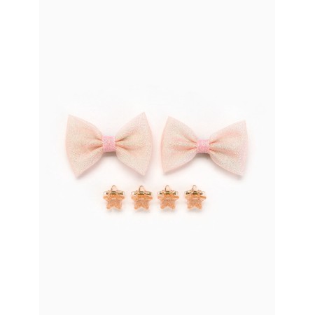 Hair bow 2 pcs, crab "dazzlingly beautiful", 8 x 12.5 cm-1