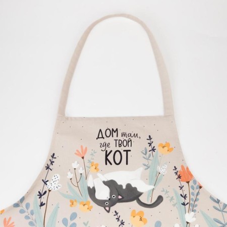 Apron Etel MEOW 60x70 cm, 100% HL, sarzha 190 g/m2-7