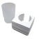 Brick glass, white color
