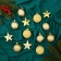 Set of jewelry plastic 13 pcs "Melody" star, 6 cm, gold