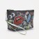 Cosmetic bag with lightning, black color