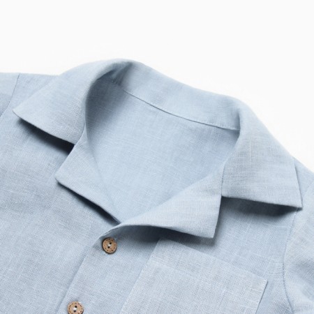 Shirt for a boy crumb I am Linen, p. 92-98, blue-1