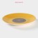 Board ceramic dining shade "Bud", d = 27 cm, yellow color