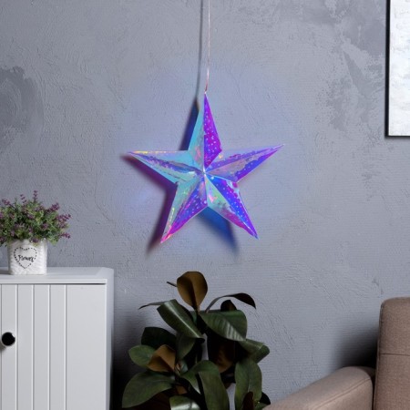 LED figure "Star" 36 cm, plastic, 220 V, glow white-1