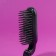 The comb is massage, folding, with a mirror, 3 × 10 cm, black color