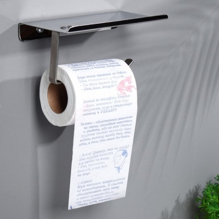 Souvenir toilet paper "jokes", 4 part, 9.5x10x9.5 cm