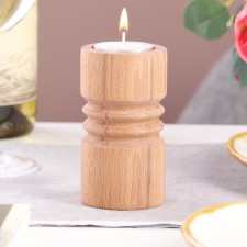 Candlestick, model No. 7, 5.6 x 10 cm, beech