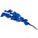 Sukhotzet of peach wood, 50 g, length - 70 cm, blue color
