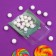 BOPP package with sticky tape, "festive assorted", 7*7+3cm