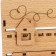 Eternal calendar "Sweet Home" wooden, 17.5 x 17 cm