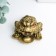 NECSK Polystone Bronze "Toad on ingots" 4x3.5x3.5 cm
