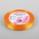 Satin tape, 10 mm × 23 ± 1 m, color yellow-orange No. 17