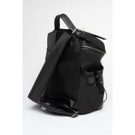 Women's backpack, textiles, Ludor black, 38x14x34 cm-3