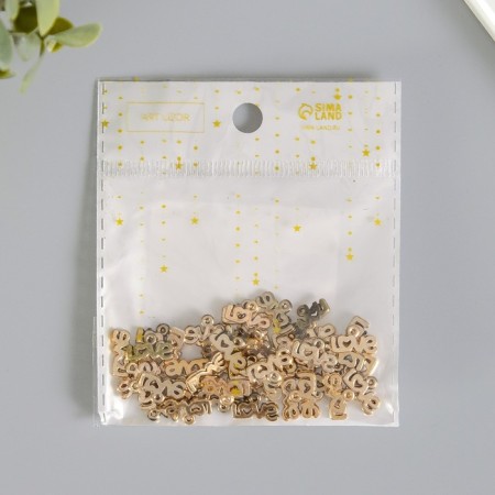 Decor for creativity plastic "Love openwork" 1x1.3x0.2 cm-3