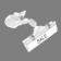 Clouder Cloud Container, Transparent Color D = 2 Sm, 8 × 2.7 × 10.6 cm