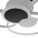 Cialogs from PDU 1916/5 LED 100W Dimmer white-black 48x54x8.5 cm Bayerlux