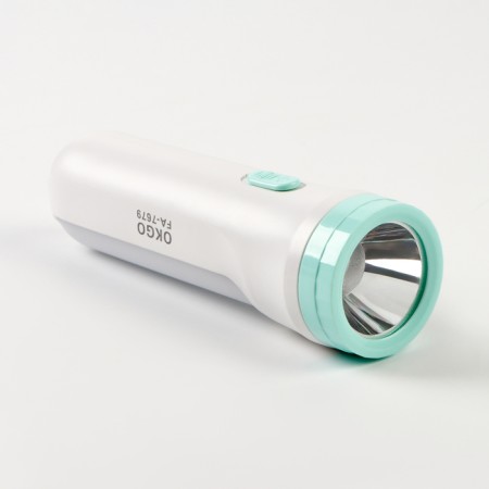 Manual battery flashlight, 6 W, 800 mAh, 3535LED, 2 modes, IPX2, 15.7 x 4.7 x 4.7 cm