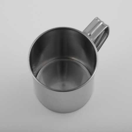 A stainless steel mug of the India, 250 ml, 9.5 × 6.8 × 9 cm, with a lid-3