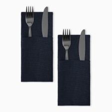 A set of envelopes for Home Collection Blue -2 pcs., 22x10cm, 100%linen