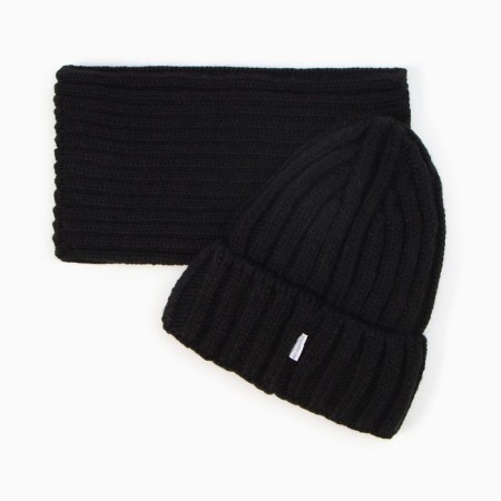 Kit for children (hat, snood), A.5323, black color, size 54-56-3