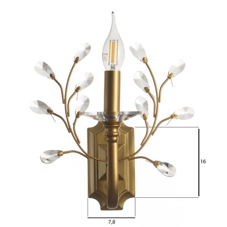 Sconces "Amanda" 1he14 40w braste 29x14x30 cm-3