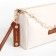Bag Cross-Bodi with a zipper, white color
