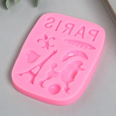 Mold Silicon "Paris" 8 items 1x8x9.8 cm-1
