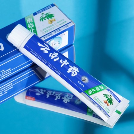 Chinese toothpaste, traditional on herbs with a shefflera, anti -inflammatory, 110 g-1