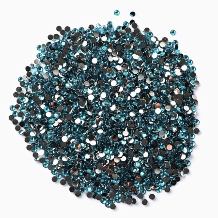 Rhinestones for the creativity of cold fixation turquoise, d = 3 mm, 70 g-1