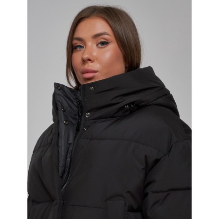 Winter jacket female, size 50, black color-11