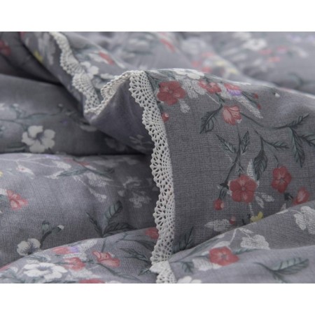 Holly blanket, size 200x220 cm, gray color-5