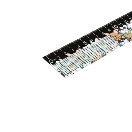 Line-stroke plastic 15 cm ZL-15 table of multiplication "Pattern bulldogs" flexible-2
