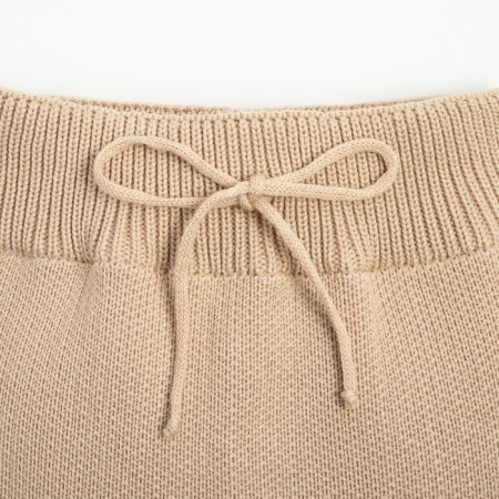 Knitted crumb set I “hare” height 74-80 cm, beige color-6