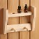Shelf for oil with 2 hooks, 3 holes, 23.5x5x5x20 cm