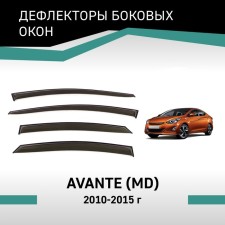 Defly window deflectors for Hyundai Avante (MD), 2010-2015