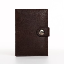 Cover on the magnet, for auto documents and passports, brown color