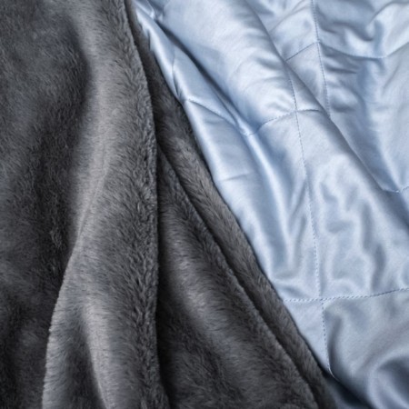Плед меховой Stenova Home Frost gray, размер 140x200 см-2