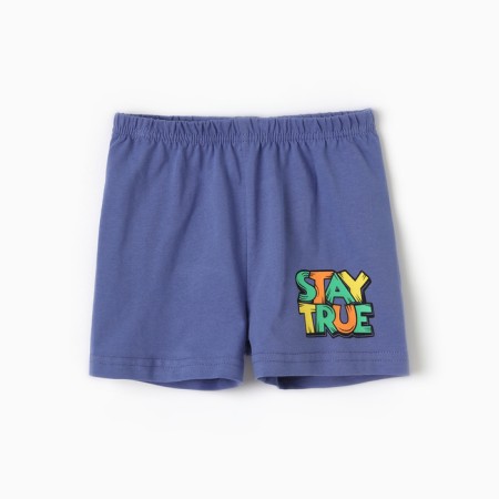 Shorts for a boy, blue color, height 74 cm