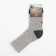 Women's socks from Mongolian wool, gray color, size 25 (37-39)