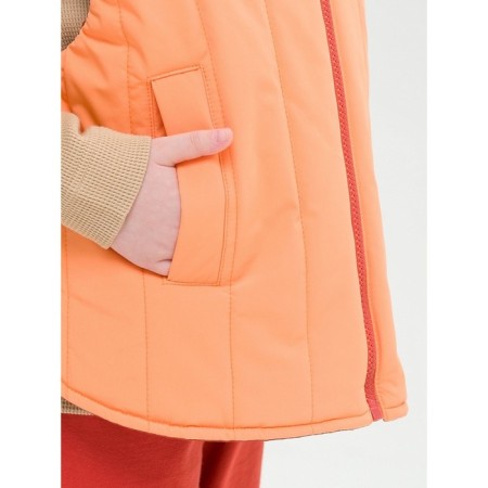 Vest for girls, height 116 cm, orange color-6