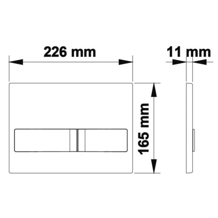 Berges Novum L5 control button for hidden installation systems, black-2